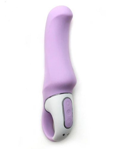 Сиреневый вибратор Satisfyer Vibes Charming Smile - 18,5 см.