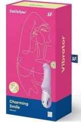 Сиреневый вибратор Satisfyer Vibes Charming Smile - 18,5 см.