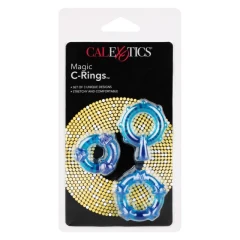 Набор из 3-х синих эрекционных колечек MAGIC C-RINGS