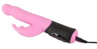 Розовый вибратор-кролик с ротацией Rotating Rabbit - 21,7 см.